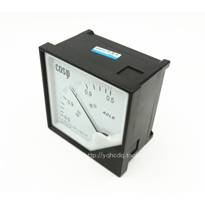 42L6-COS指针式三相q功率因素仪表380V 100V 5A超前 滞后适用于