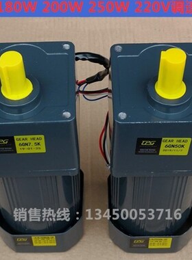 TPG微型调速电机6IK180RGN180W200W250W220V全铜交流Z齿轮减速马