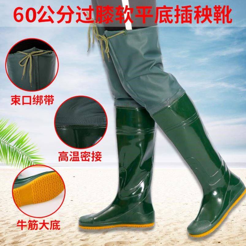 超软底下田栽秧水鞋防男女短筒雨靴雨鞋软底水鞋超薄轻便农用男装