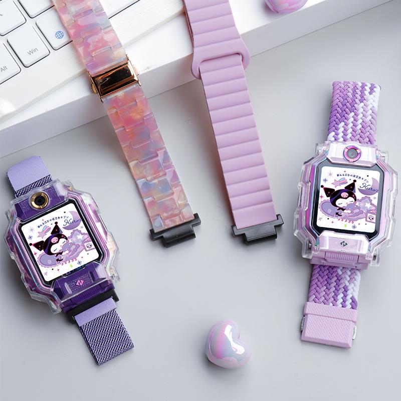 适用小天才电话手表z9表带树脂替换带z8z7z6巅峰磁吸通用配件Q1a