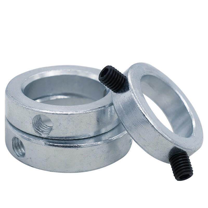 光轴锁紧环止动螺丝止推环轴承夹紧环调节环轴用C型扣环轴套碳钢