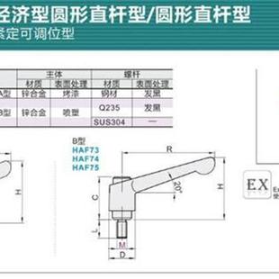 75手柄HAF73 m10 L30 LZ40 L20 L15 7a1