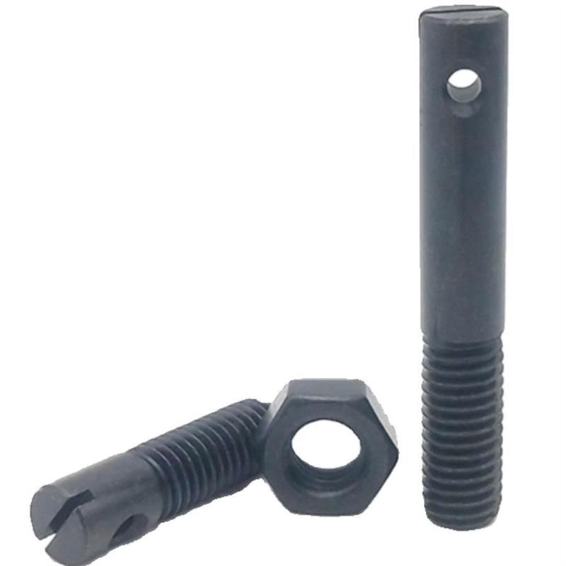 同米思米 ASPO/AIPO/AIPOZ 碳钢发黑拉伸弹簧支柱孔全螺纹紧固件