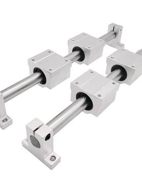 带座直线轴承加长滑块圆导轨LMZ01/LMZ56/LMZ51/LMZ56-12Z 16 20