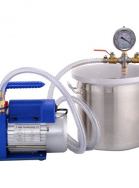 1 stage 220V 1/3HP vacutum pump RS-2 with 3gal vacuum chambe