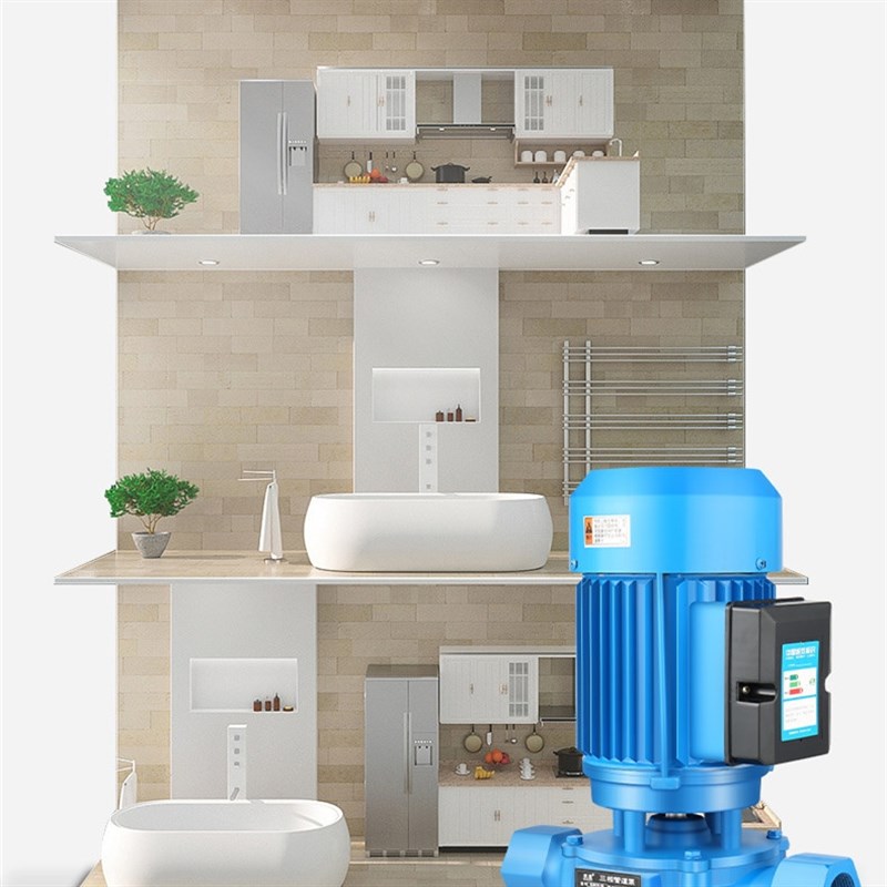 立式管道离心泵380v冷却塔地暖增G压泵热水锅炉家用暖气循环水泵