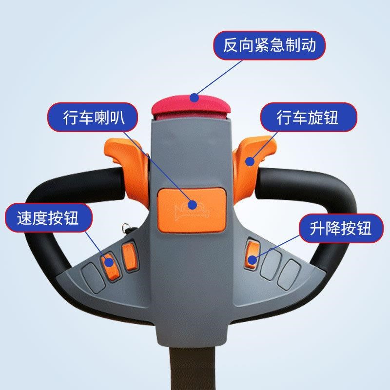 新款液压升降装卸车搬运叉车站驾式小型全电动双S提升堆高车多规