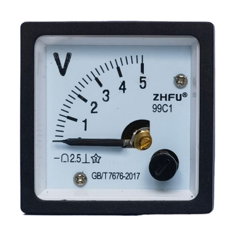 针式直流电压表SQ4j8/99C1-5V10V15V20V30V50V100V机械表头适用于