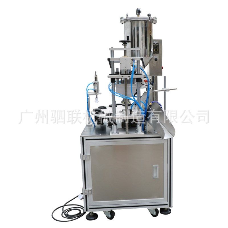 自动转盘睫毛膏唇彩灌装压盖旋盖一体 核酸试R剂采样管定量灌装机,农机/农具/农膜,施肥机械,淘宝优惠券,粉丝福利购,淘宝优惠卷