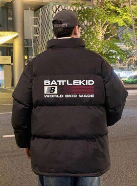 面包服男生秋冬季韩版潮流加厚棉服立领潮牌ins宽松痞帅棉衣外套
