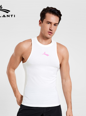 沃兰迪PowerMax无袖紧身运动背心健身马拉松轻薄冰感透气速干白色