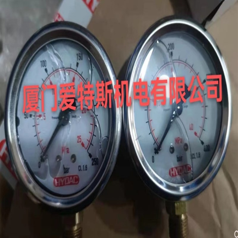 HYDAC压力表HM63-160-R-G1/H4现货HM63-250-R-G1/4