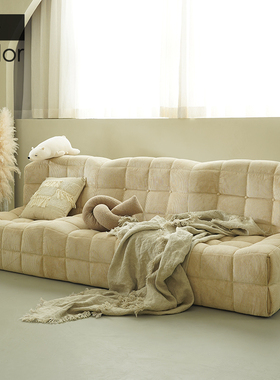 artcolor/2023新款奶油风客厅沙发复古灯芯绒小户型沙发网红沙发