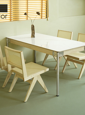 artcolor/现代简约小户型岩板餐桌家用轻奢餐桌椅网红饭桌