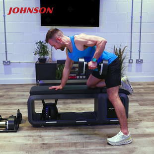 乔山健身椅BENCH多功能可调节哑铃壶铃套装家用综合力量训练器材