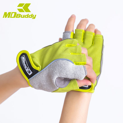 MDBuddy健身手套男女运动骑行半指健身训练护具防滑透气缓震耐磨