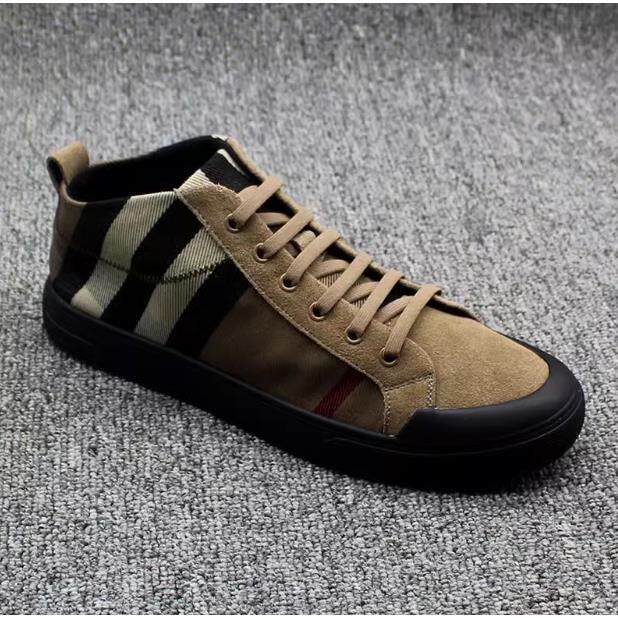 韩国专柜 欧洲站真皮时尚男鞋2025秋冬新款高帮板鞋百搭休闲鞋