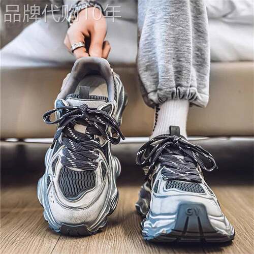 2025夏季休闲老爹鞋增高厚底潮牌网布运动鞋nwy旗舰款