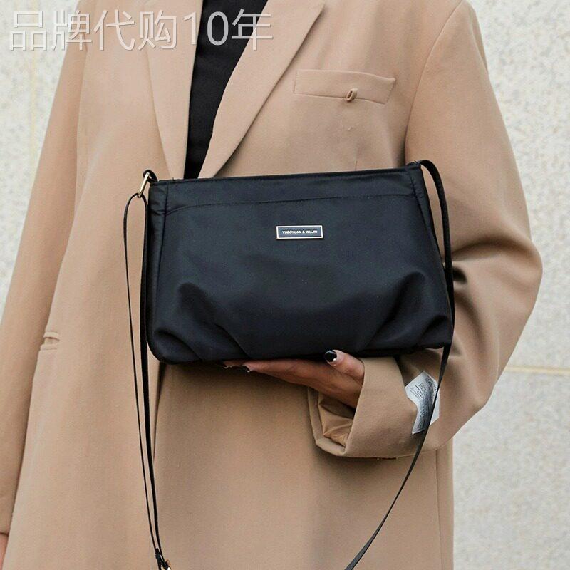 法国ZAMP通勤帆布包女2026新款简约百搭单肩斜挎小包牛津布妈妈包
