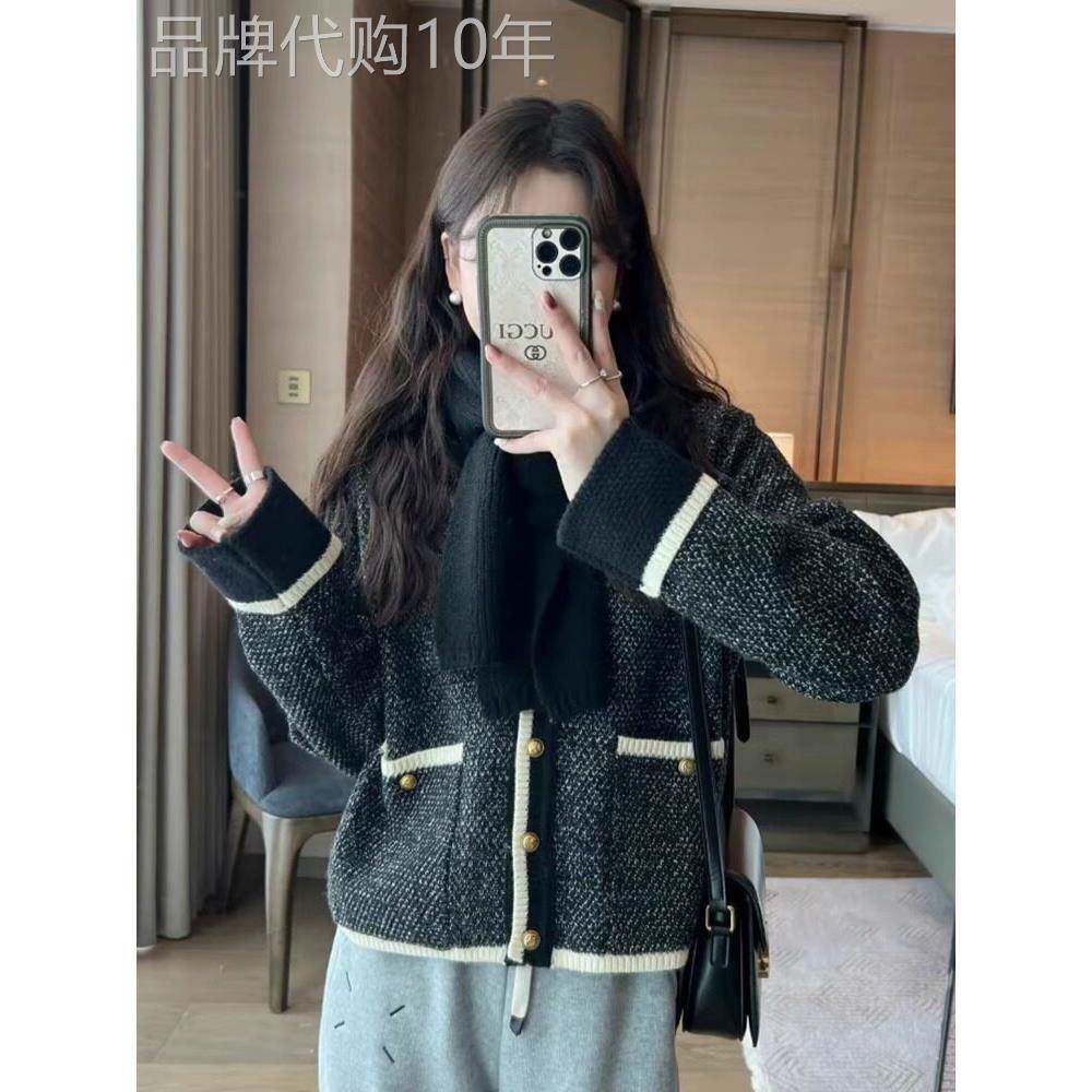 毛衣开衫外套女秋冬2025新款外穿宽松慵懒风短款小香风针织衫上衣