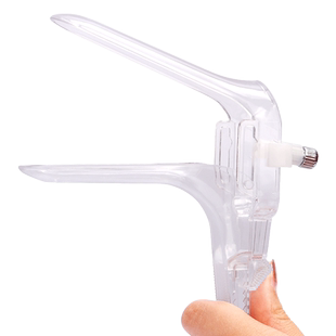 医用扩阴器一次性灭菌窥子宫检查家用妇科私处鸭嘴宫颈扩阴器带灯