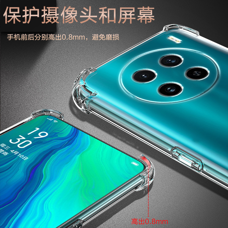 卢邦适用VIVO X100至尊版气囊防摔手机壳 V2366GA叉100ultra维沃ha硅胶保护套超薄软边透明四角加厚镜头全包