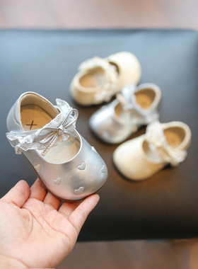 真皮女宝宝小皮鞋春夏季软底婴幼儿鞋子女宝学步鞋防滑女童公主鞋