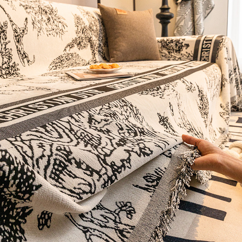 雪尼尔沙发巾现代轻奢风四季款高级感坐垫子2025新款沙发全盖布毯,居家布艺,沙发套,淘宝优惠券,粉丝福利购,淘宝优惠卷