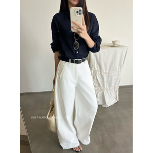 T台 ins风松弛百搭高级感休闲裤 夏季 韩版 16153 阔腿裤 MAR