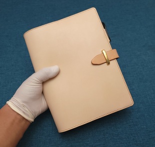 手账本笔记本A7A4B5奇葩A6A5A6M5头层B6牛皮活页定页B5原色植鞣革