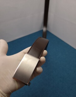 钛合金自动扣脊背JE马缰革双面对缝腰带皮带牛皮头层手工制作男女