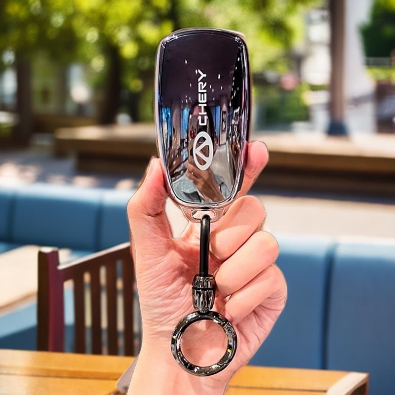 奇瑞瑞虎8PLUS鲲鹏e+车钥匙套高档全包外壳保护套男女专用钥匙扣