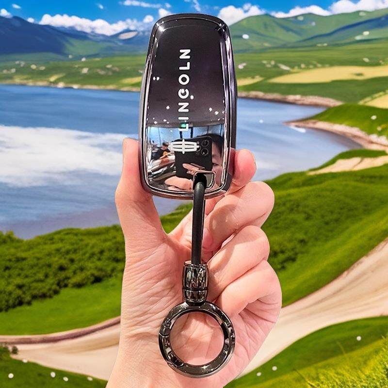 22-24款林肯Z车钥匙套高档全包外壳保护套男女士专用车钥匙扣链