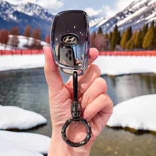 14-19款现代名图一键启动专用车钥匙套全包外壳保护套车钥匙扣链