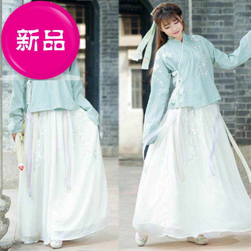 汉服少女中式面料夏款c汉服轻便汉服照裙摆下半身汉服六一节夏白|msdalam kategori Butik wanita / wanita, pakaian/pakaian kebangsaan/peringkat pakaian, pakaian kebangsaan/pakaian - dari Buy2taobao.com untuk memberikan perkhidmatan ejen Taobao profesional membeli