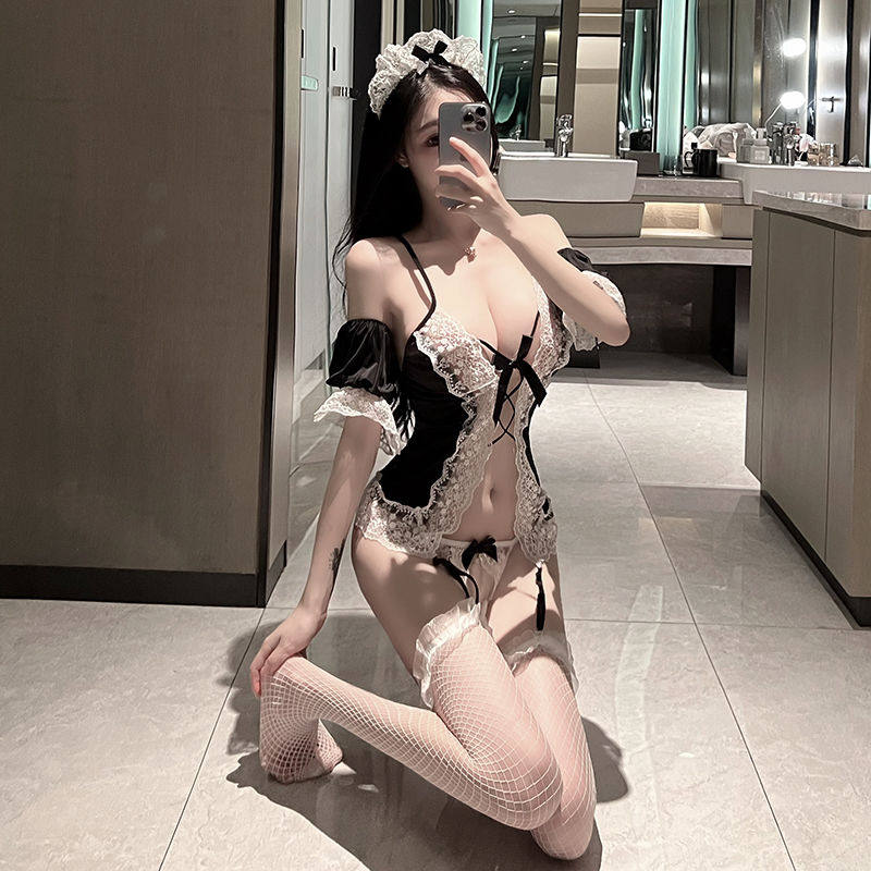 性感甜心女仆套装蕾丝睡衣女吊带