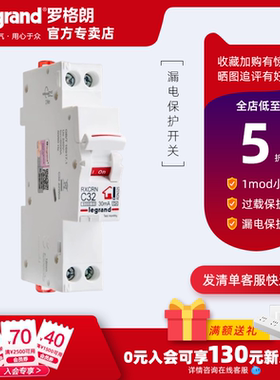 罗格朗超小型漏电保护断路器开关18mm1PN320A紧凑型RXC家用配电箱