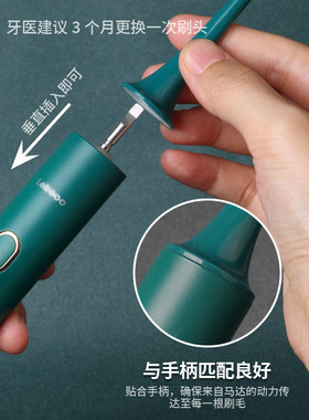 适配LEBOOO力博得悦心HS幻世电动牙刷头LBT203556A替换头LBE0658