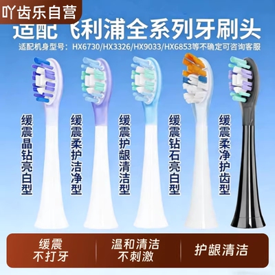 吖齿乐适配飞利浦电动牙刷头HX6730/3216/3226/9362/6511替换头