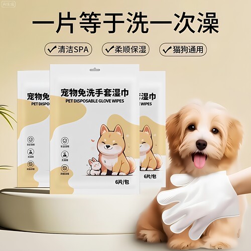 宠物免洗手套狗狗猫咪杀菌除臭