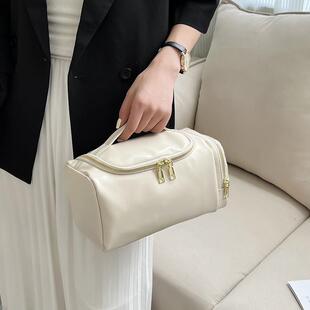 包包里的收纳小包高颜值纯色化妆包女新款便携式大容量化妆品收纳