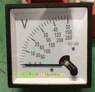 指针式同期同步电压表CZ-96 50V 150V 250V发电机并网整步表