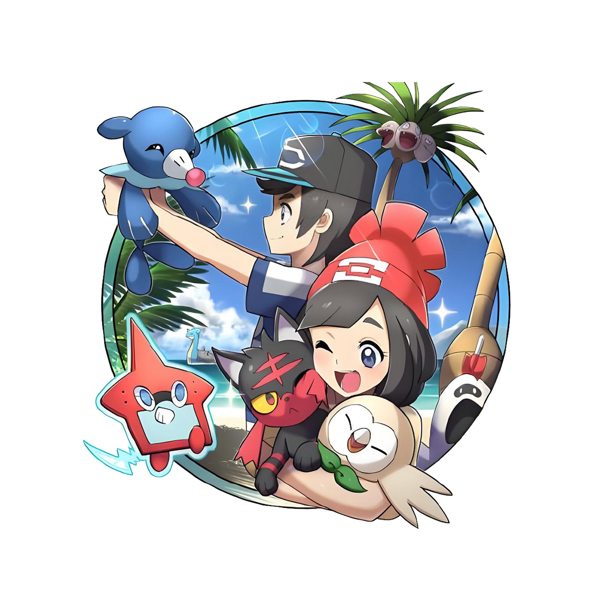 全新宝可梦第九世代超级进化比皮卡丘耐水洗烫画贴定制衣服热转印