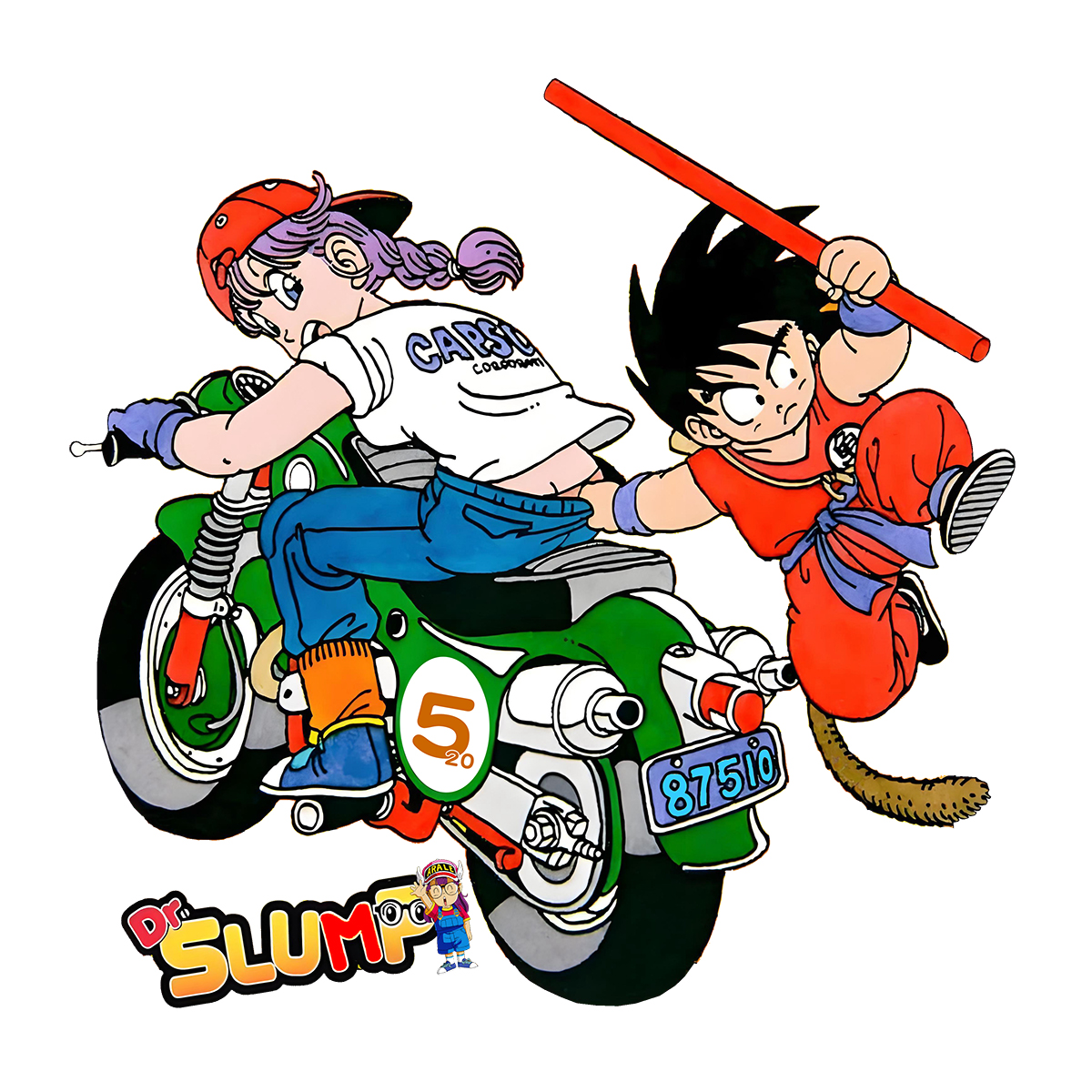 新款IQ博士阿拉蕾私奔版卡通动漫可水洗衣服热转印白墨烫画贴定制