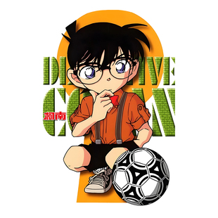 名侦探柯南柯式白墨烫画定制过粉耐水洗热转印贴纸国潮牌满29包邮