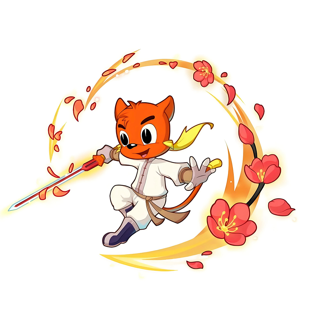 图柏炜新款虹猫蓝兔七侠传烫画贴