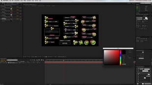 AE模板年会片头logo字幕标题类字幕条【文字】-人名职称类-简洁