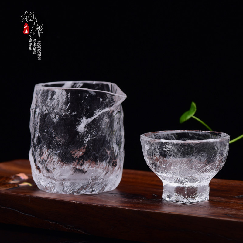 正宗原矿石材白水晶加厚家用公道杯分茶器茶具茶杯大号耐保温