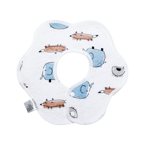 婴儿口水巾围嘴a类纯棉男宝宝围兜夏天新生儿纱布薄款防水吐奶垫