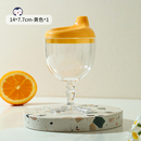 儿童高脚杯宝宝学饮杯牛奶喝水杯鸭嘴杯子直饮家用果汁酒杯式奶瓶